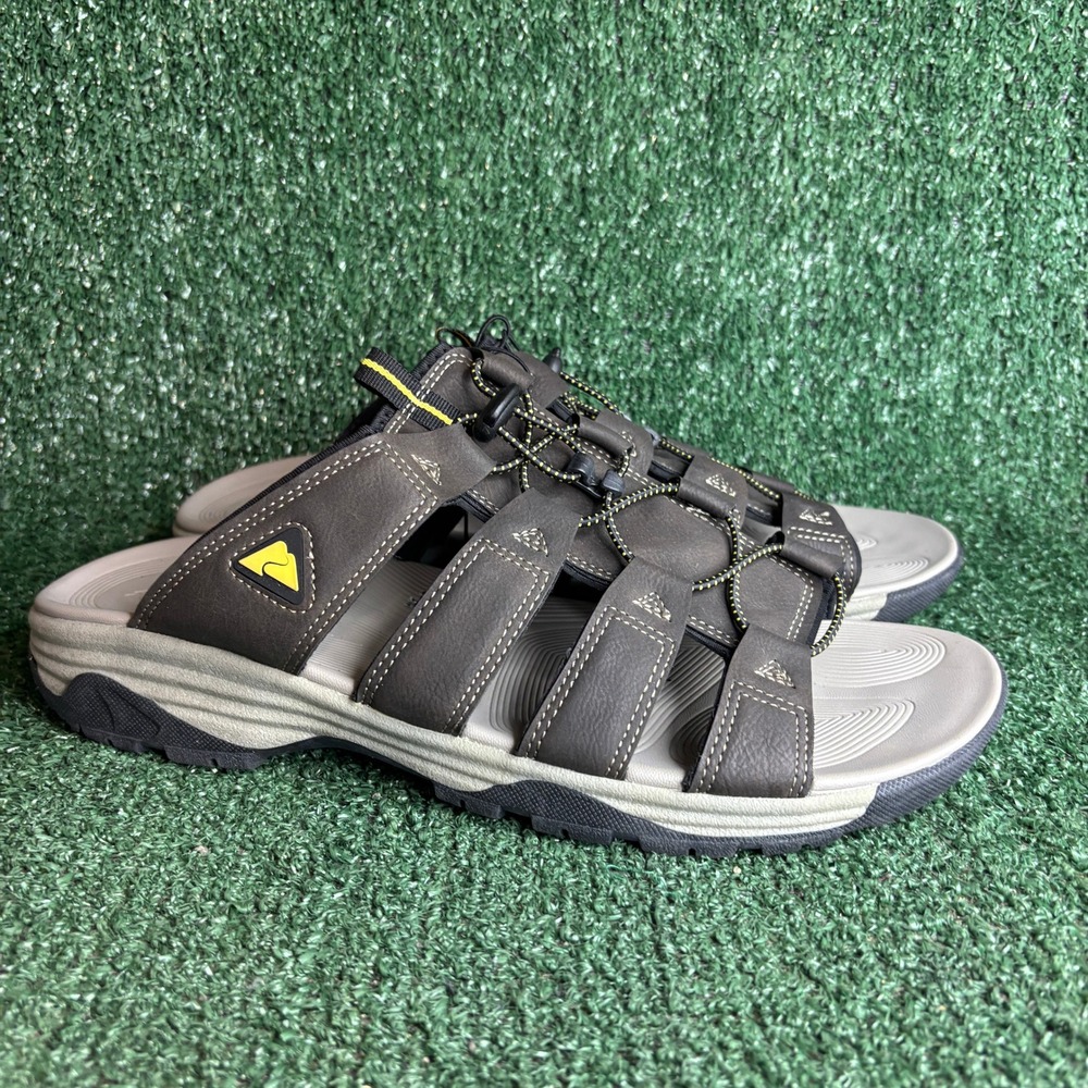NEW Ozark Trail Bungee Strap Hiking Gorpcore Outdoor Sandals Brown Mens Size 13